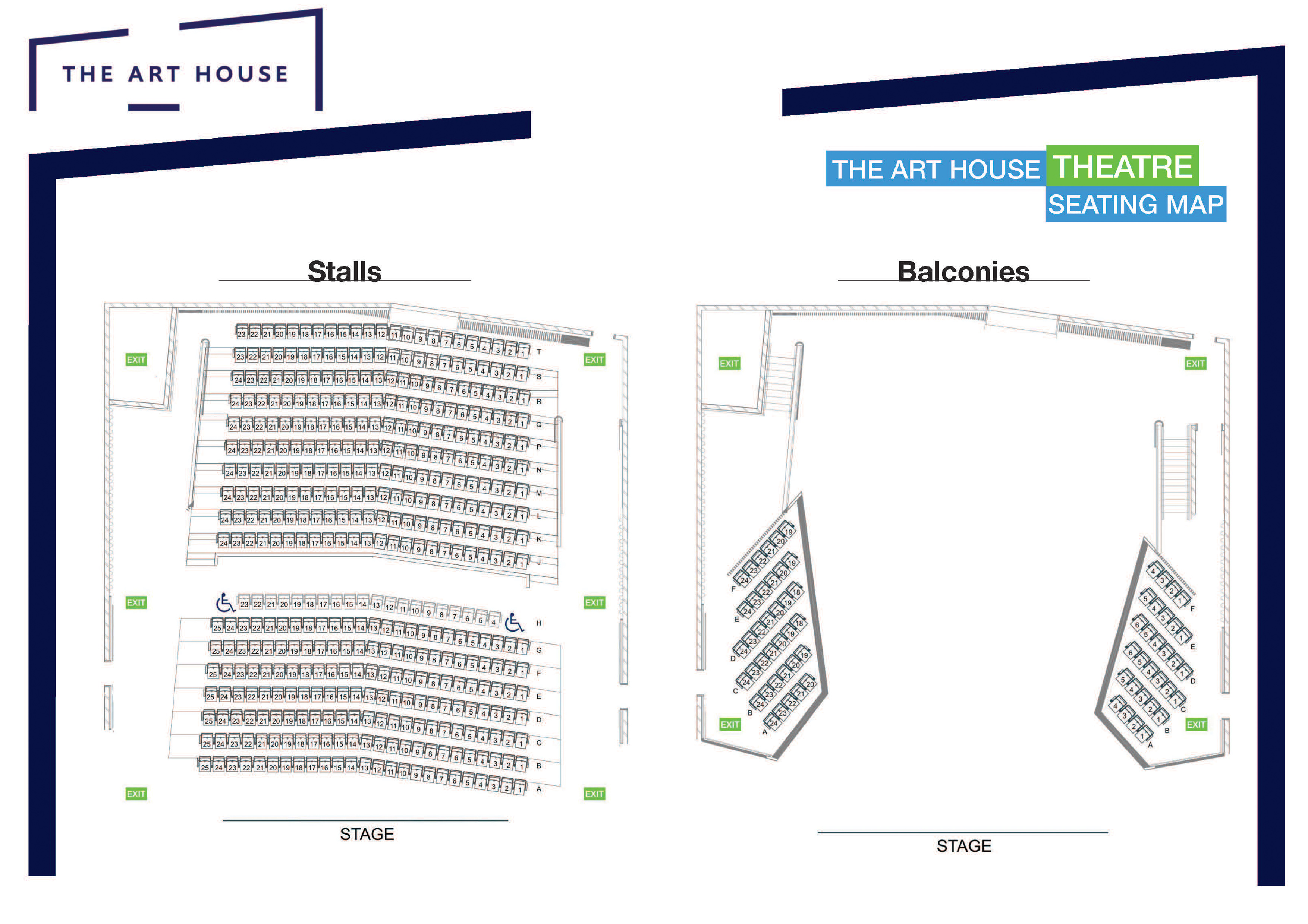 Seating Plans The Art House Seating Plans The Art House