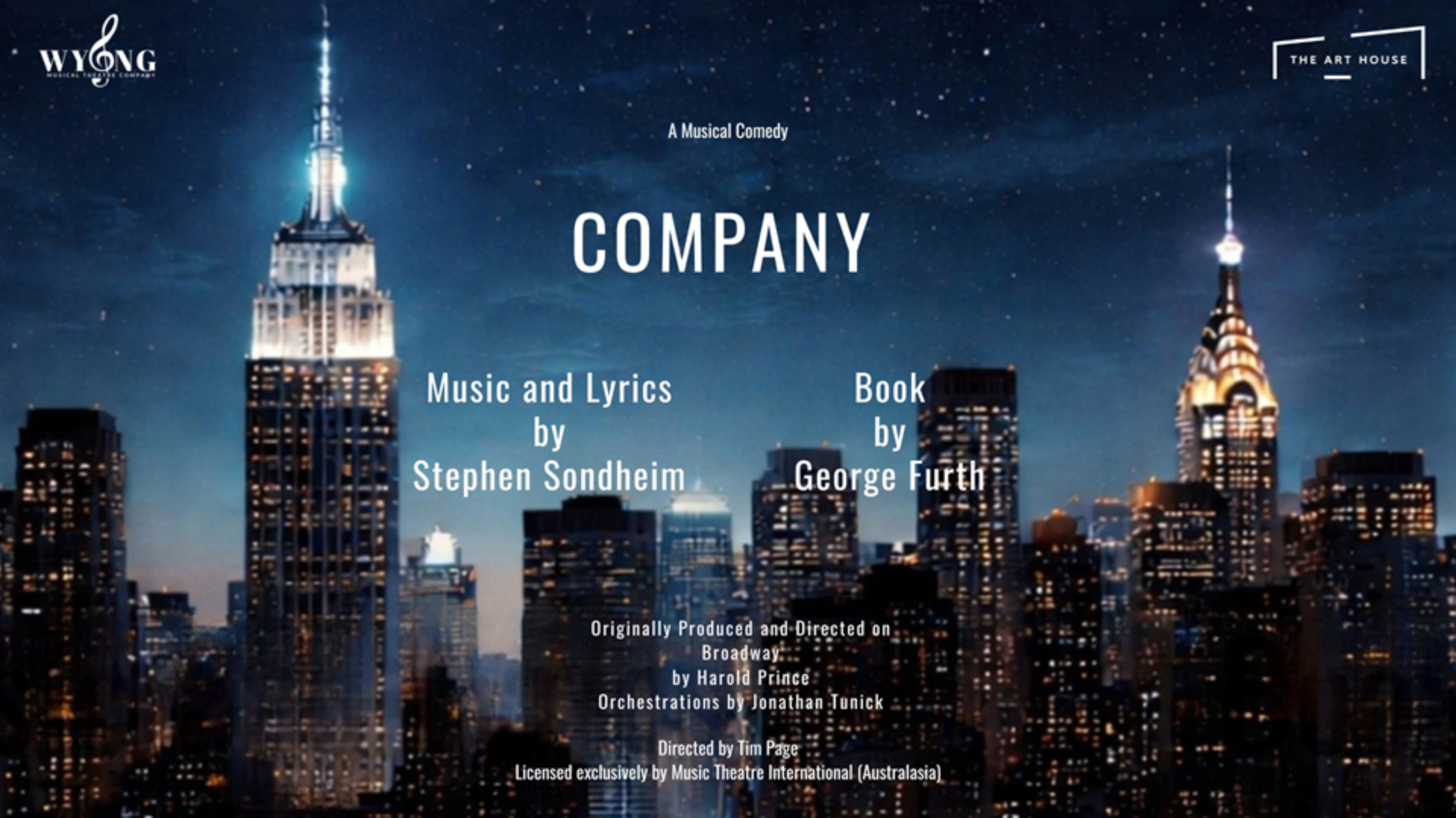 Company - A Musical by Stephen Sondheim